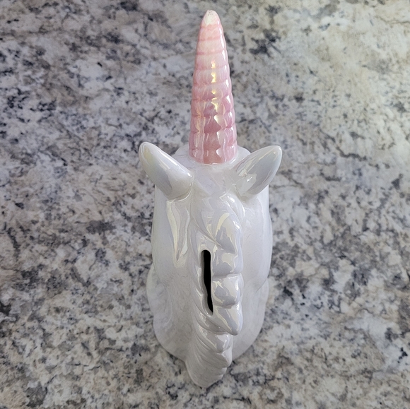 Unicorn Ceramic Piggy Bank - Picture 3 of 4